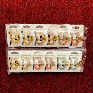 Gold and Silver Hello Kitty Hair Clip Set
